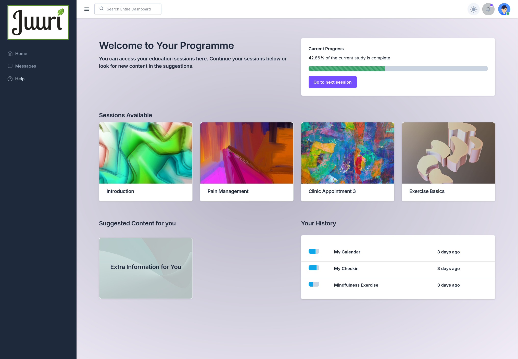 Alternative Example Dashboard
