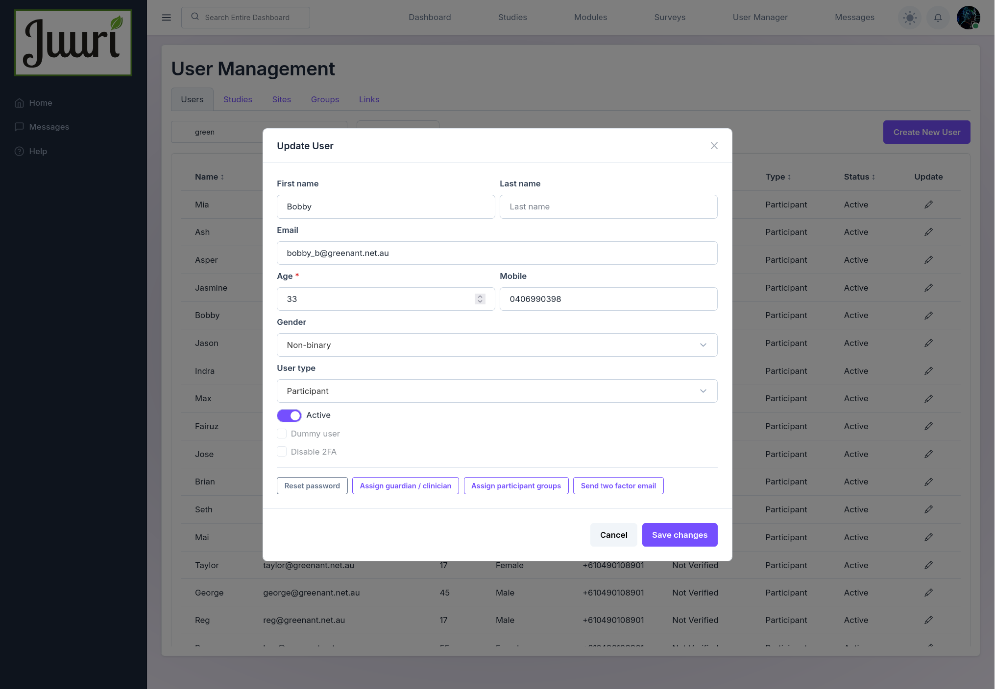 User Manager
